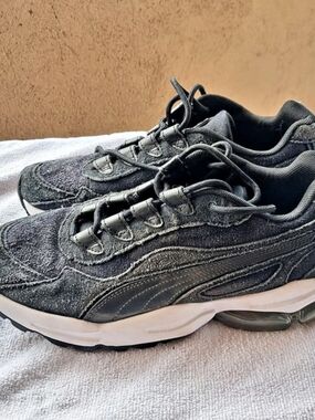 Puma Cell Athletic Shoes Black Seude US 7